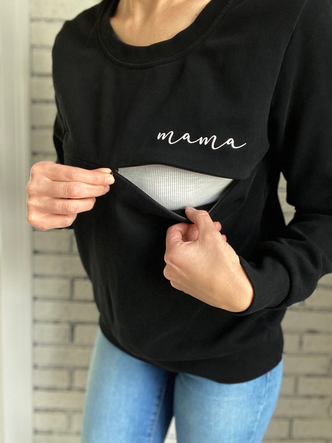 Breastfeeding Sweatshirt Mama Crewneck Sweatshirt Etsy