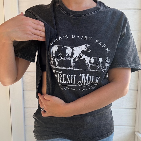 Mama's Dairy Farm Breastfeeding Friendly T-shirt for Nursing or