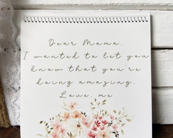 Dear Mama Note, You're Doing Great Positivity Sticker, Tumbler, Laptop or Water Bottle Sticker, Breastfeeding Stickers for Breast Pump