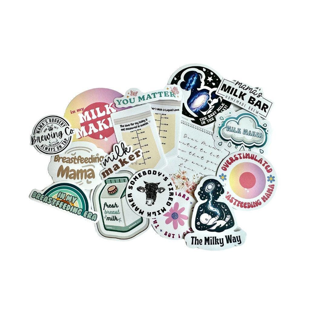 Breastfeeding Bundle Stickers, Nursing Mom Decal, IBCLC, Pumping…