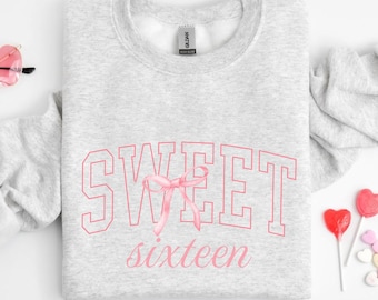 16th Birthday Sweatshirt For Girl, Sweet 16, Sixteen Gifts For Daughter, EST 2010