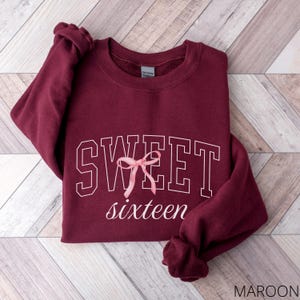 16th Birthday Sweatshirt For Her, Sweet 16 Gifts For Daughter, 16th Birthday Gift For Girl, Coquette 2009 Sweater, Sixteen Bday Party Favors