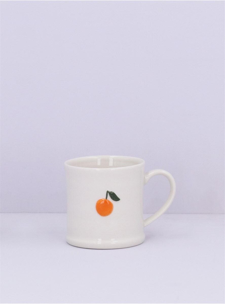 Gisela Graham Artisan - Tazza in ceramica con piume dorate, colore: Grigio scuro