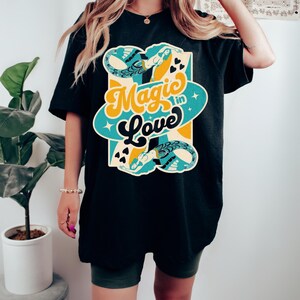 Magic in Love Mermaid Tee | Retro Ocean Boho Shirt | 70s Hippie Mermaidcore Graphic Tee | Comfort Colors® T-Shirt | Self Love Aesthetic Tee