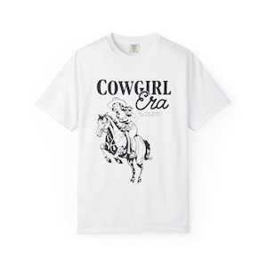 Shirt rijden cowgirl-tijdperk, retro western cowgirl-T-shirt, vintage rodeo rijden graphic top, old school T-shirt country girl, western rodeo-T-shirt