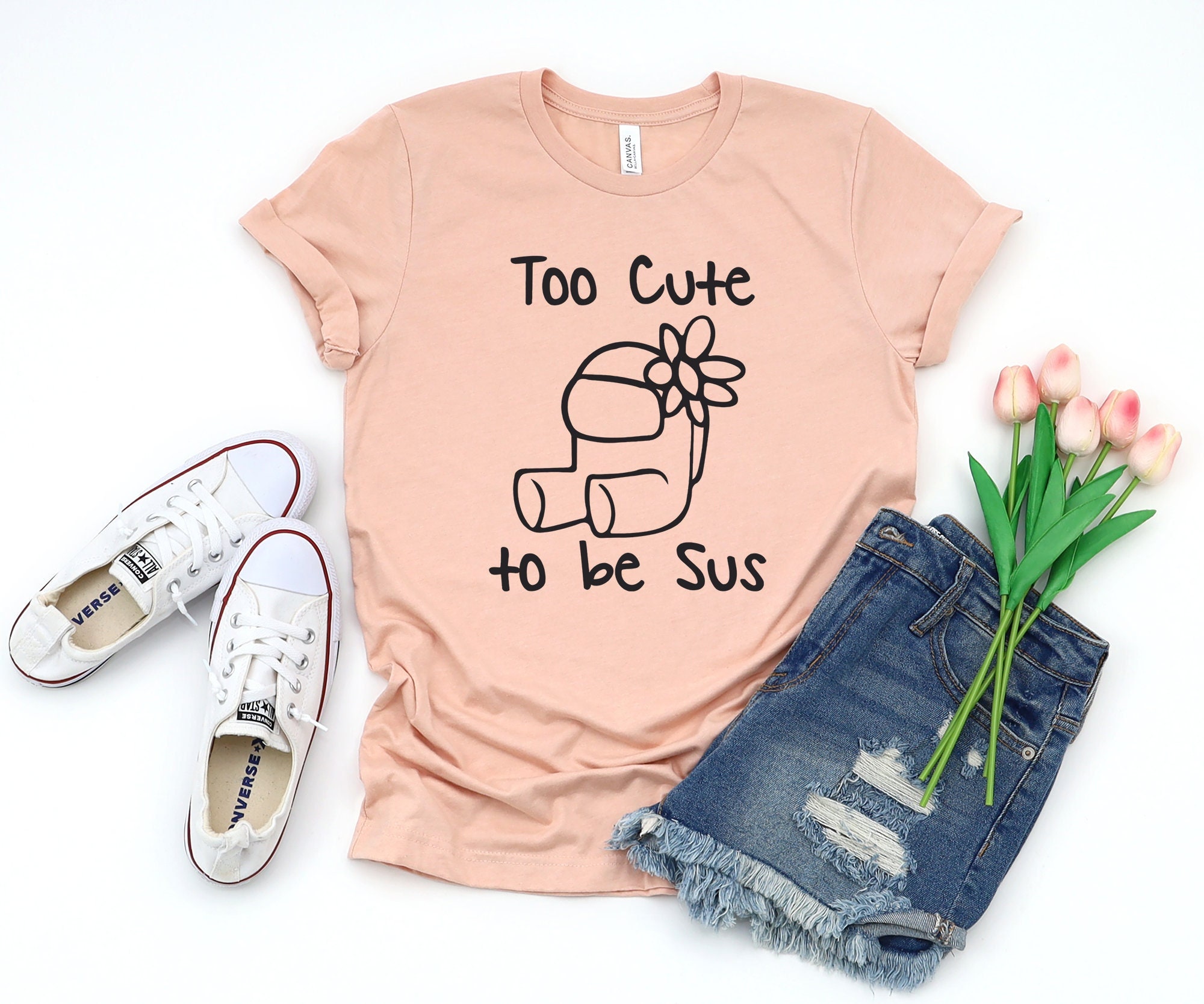 Too Cute to be Sus Shirt: Among Us Apparel for Women – LuLu Grace