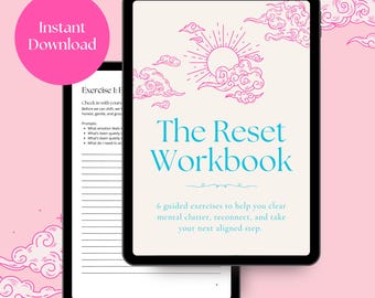 Mindset Reset Workbook: Self Improvement Journal with Prompts (Digital Download)