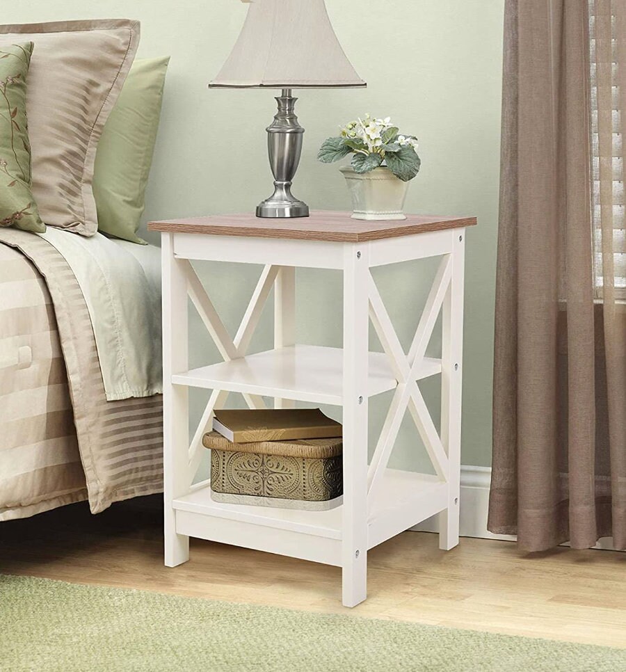 Modern Farmhouse Console Table With Storage Shelf Modern Etsy