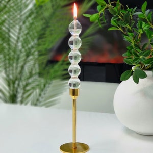 Glass oil lamp | Imperial | Candle holder attachment | Mouth-blown & handmade | Modern oil lamp | Permanent wick made of glass fibers
