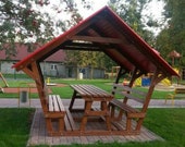 DIY Picnic Table Building Plans, Backyard Patio Furniture (Digital Plan)