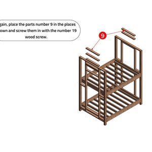 DIY King Size Bunk Bed Plans – Build plans for adult bunkbed