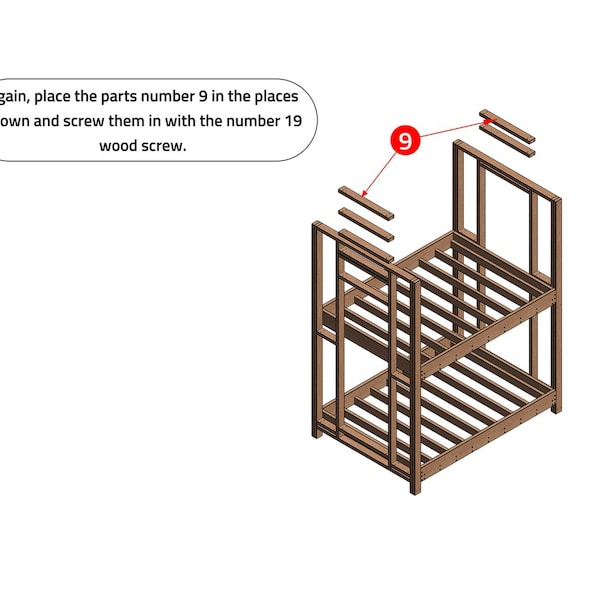 DIY King Size Bunk Bed Plans – Build plans for adult bunkbed