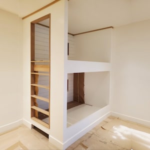 DIY Queen Bunk Bed Design Perfect for Small Spaces