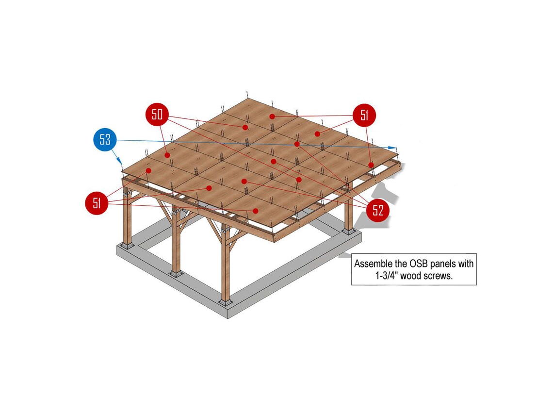 Carport Plans Car Garage With Storage Area Carport Diy Etsy