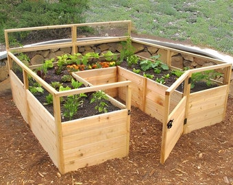 Cedar Raised Garden Building Plans | Garden Bed | Planter Box