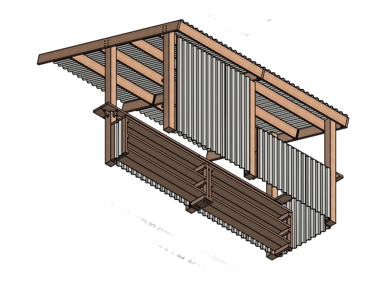 12x14 Backyard Bar Plans Yardbar Plans Outdoor Bar Plan Diy Etsy