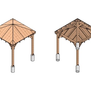 10x10 Gazebo plan, 10x10 camellia plan, 10x10 veranda plan, 10x10 pergola plan