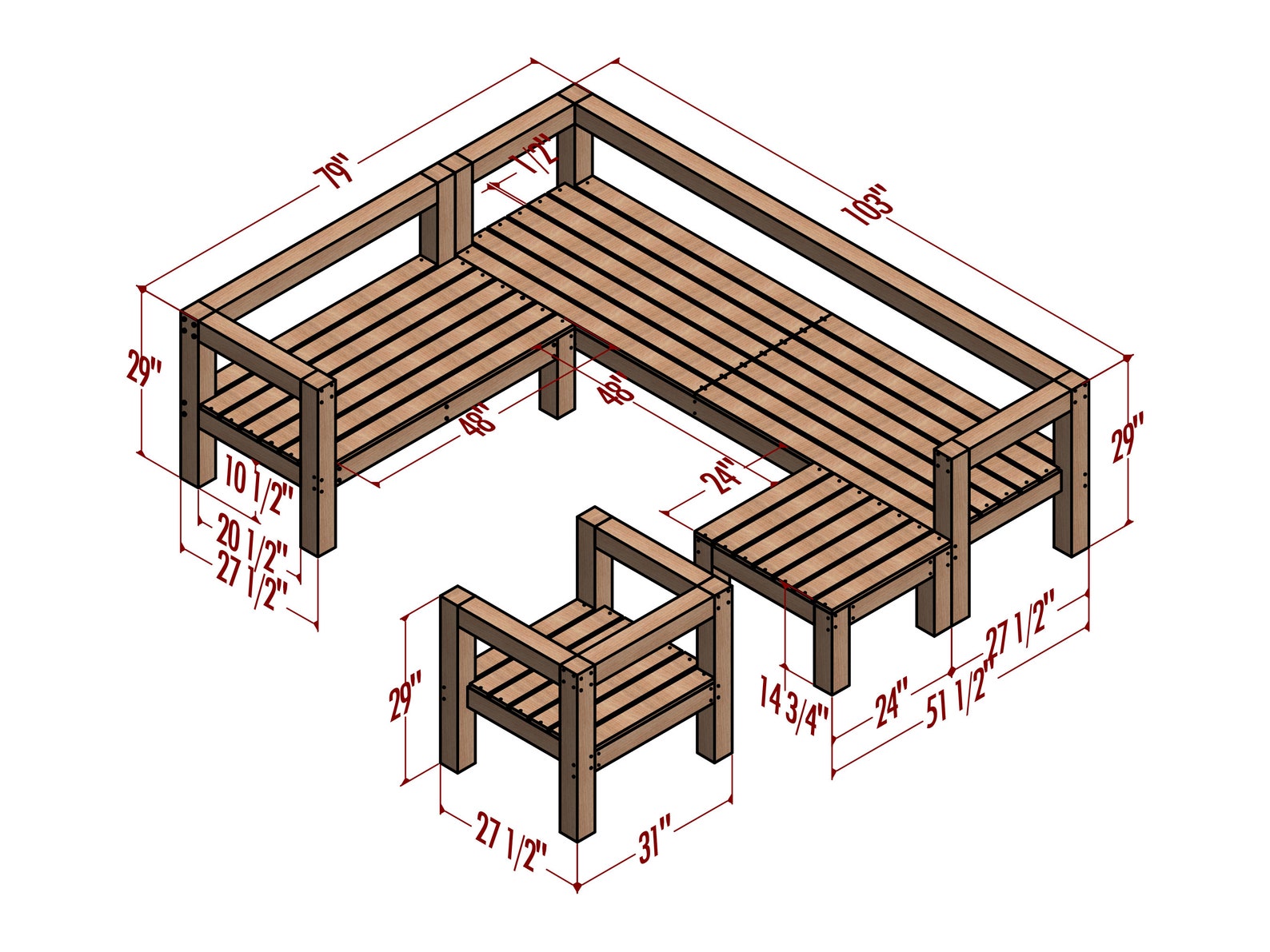 Diy Outdoor Sofa Plan,wooden Sofa,outdoor Furniture,outdoor Sofa,couch