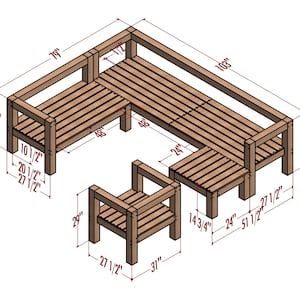 Diy outdoor sofa plan,wooden sofa,outdoor furniture,outdoor sofa,couch plan,wooden couch,sectional couch,sofa bed plan