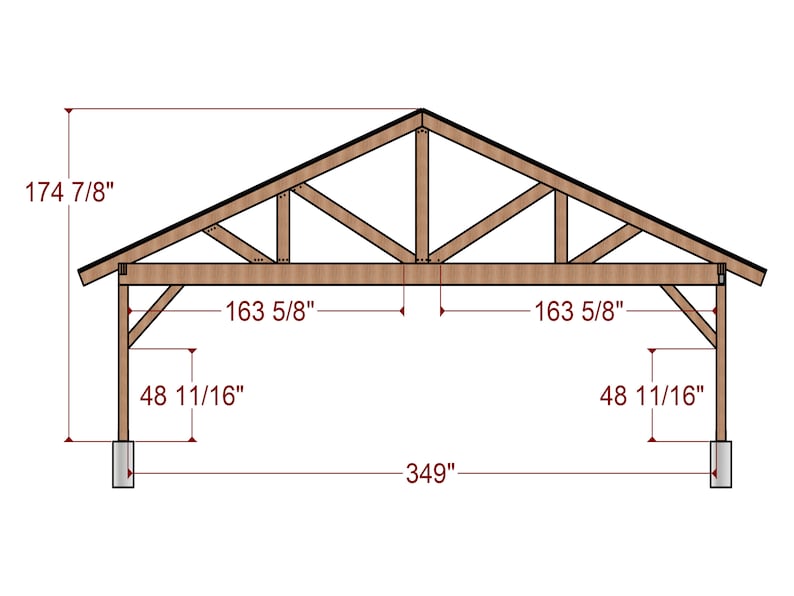 Gable Patio Cover Blueprints