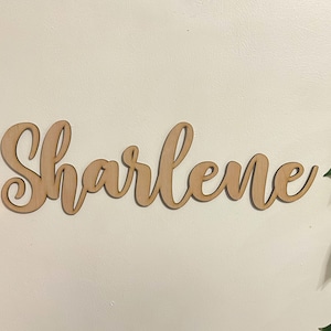 Personalisierte Namensschild Holz Namensschild Raumdekor Zeichen Name Baby-Dusche-Geschenk Benutzerdefinierte Kinderzimmer Dekor Name Wand Dekor Zeichen für Kinderzimmer
