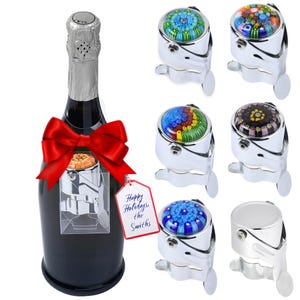 Wine & Champagne Stopper – Great for gifting - Professional grade, leakproof, unique, and stunning for Prosecco, Cava, and as a Wine Stopper