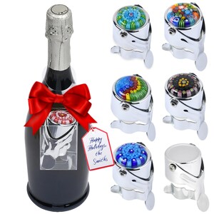 Wine & Champagne Stopper – Great for gifting - Professional grade, leakproof, unique, and stunning for Prosecco, Cava, and as a Wine Stopper