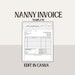 Nanny Invoice Template Nanny Editable Template Printable Order Form