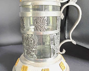 Sällsynt Schohaus Tennglas Inka Gudar Gudar Lock Stein Bolivia 16 oz Tiwanaku