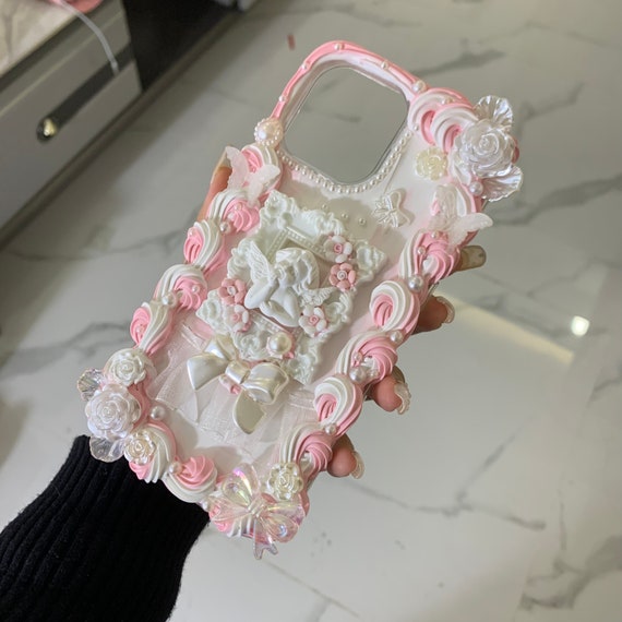 iPhoneアクセサリー cake Cartoon Ice Cream Cake Phone Case with Bow