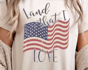 American Flag Heart T-Shirt For Women - 4th Of July Patriotic Graphic Tee, Red, Size Medium - View #2