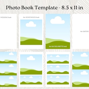 Photo Album Template | Digital Photo Album | Canva Template | Personalized Album | Picture Book | Minimalist Template | 8.5x11 Photo Album
