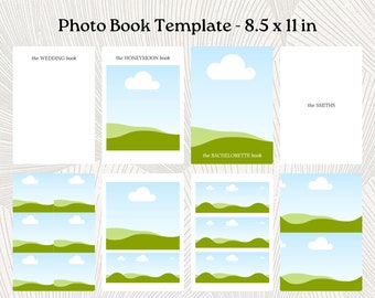 Photo Album Template | Digital Photo Album | Canva Template | Personalized Album | Picture Book | Minimalist Template | 8.5x11 Photo Album