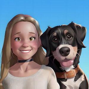 Disney-Stil Porträt vom Foto, Digital oder gedruckt Benutzerdefinierte Porträt, Disney-Charakter werden, Familienporträt, Cartoon-Porträt vom Foto