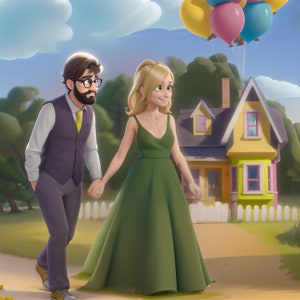 Pixar Style Portrait from photo, Digital or Printed Custom portrait, Become Pixar character, pet portrait, Cartoon portrait from photo, gift