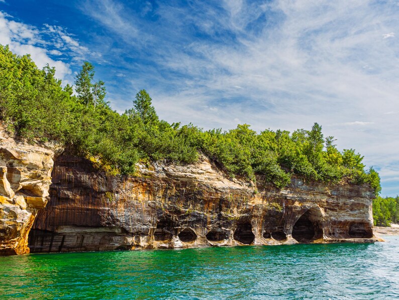 Caves of All Colors Pictured Rocks National Lakeshore Printable Wall ...