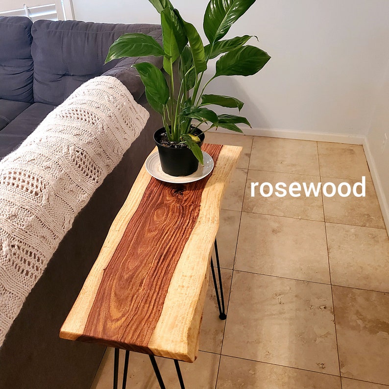 Acacia Live Edge Console Table Etsy