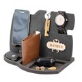 Personalized Docking Station for Him, Wooden Phone Stand Desk Organizer, Gift for Husband, Boyfriend, Christmas, Anniversary, Birthday