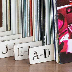 Record Dividers Vinyl Storage Accessories Christmas Birthday Gifts for Vinyl Lover Him Men Man Boyfriend Organizer Alphabetic Separators Tab image 6