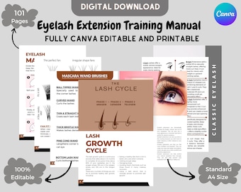 Manuale di formazione per l'estensione delle ciglia Download immediato