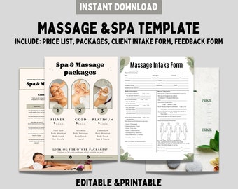 Moduli per massoterapia - Consenso al massaggio, Consulenza per massaggi, Moduli per accettazione massaggi, Modelli per estetista, Massaggio linfatico, Note SOAP