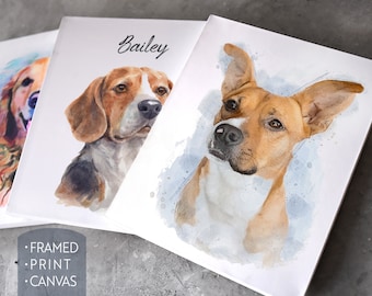 Haustier Porträt, Haustier Malerei, individuelle Porträt, Hundeporträt, Hunde Gedenkgeschenk, Haustier Gedenkgeschenk, Katzen Porträt, Aquarell Hundeporträt, Kunst