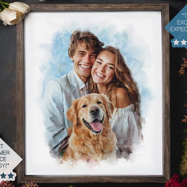 custom portrait, watercolor house painting, pet painting, wedding portrait, house print, custom watercolor, painting from photo