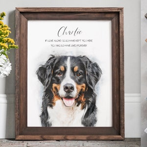 Pet portrait, pet portrait from photo, pet memorial, pet loss gifts, pet memorial gifts, pet painting, dog painting, custom watercolor, pets