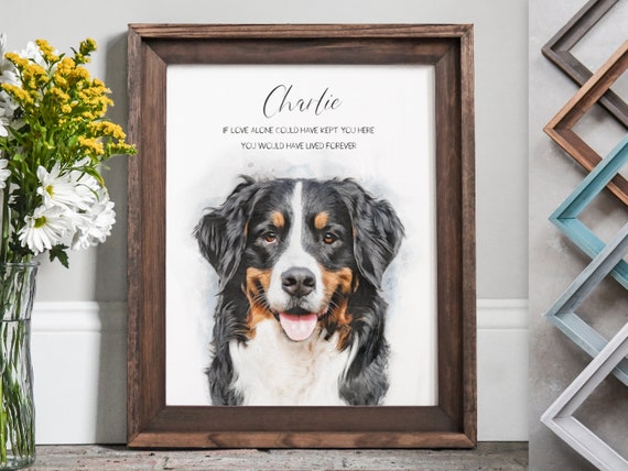 Pet portrait, pet portrait from photo, pet memorial, pet loss gifts, pet memorial gifts, pet painting, dog painting, custom watercolor, pets