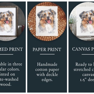Pet portrait, pet painting, custom portrait, dog portrait, dog memorial gift, pet memorial gift, cat portrait, watercolor dog portrait, art image 5