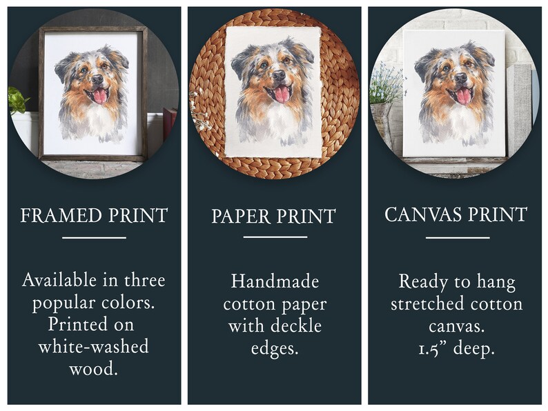 Pet portrait, pet painting, custom portrait, dog portrait, dog memorial gift, pet memorial gift, cat portrait, watercolor dog portrait, art image 5