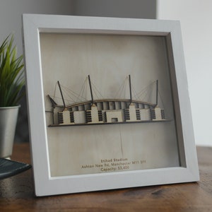 Etihad Stadium Hand Finished Framed Stadium Model