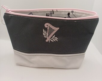 Celtic harp toiletry bag