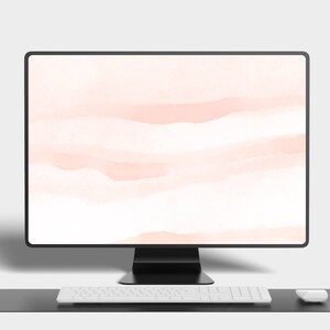 Pastel Fondo de escritorio Melocotón Fondo pastel Fondo de pantalla Mac Peachy Acuarela Estética PC 4k Fondo de pantalla verde Computadora Fondo melocotón